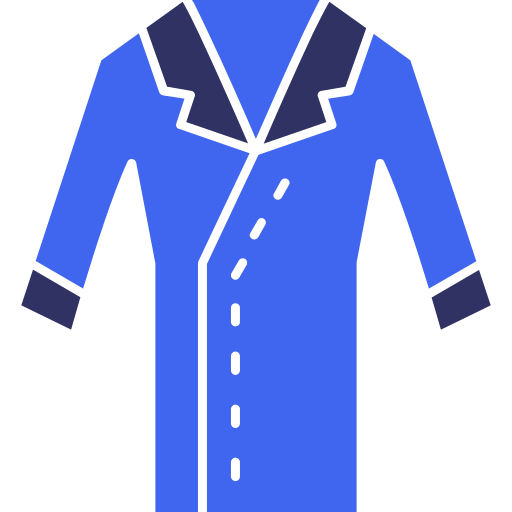 트렌치 코트 Generic color fill icon