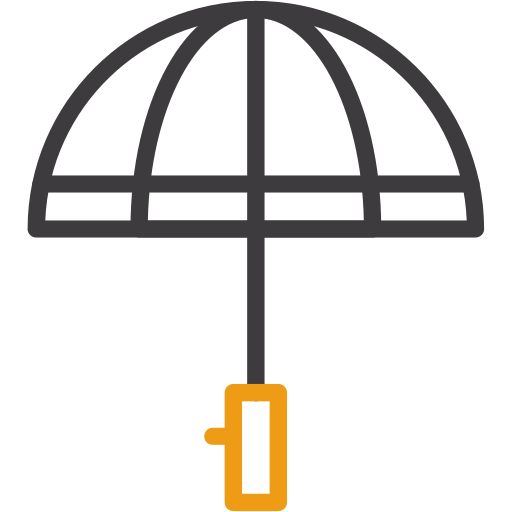 Umbrella Generic color outline icon