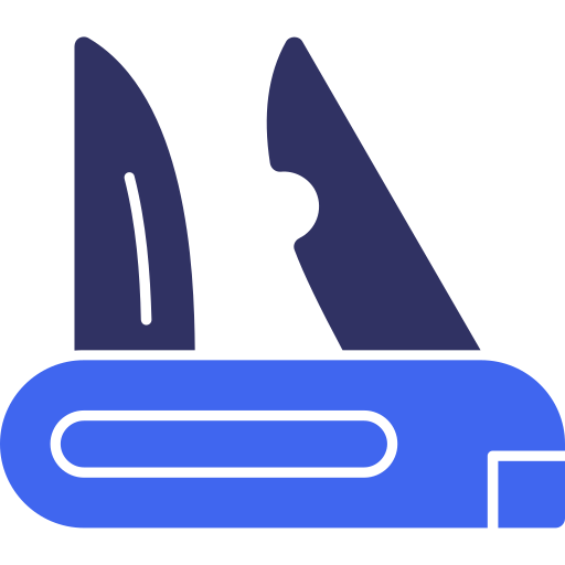 cuchillo de bolsillo Generic color fill icono