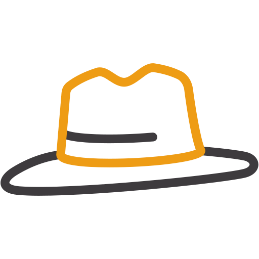 шляпа Федора Generic color outline иконка
