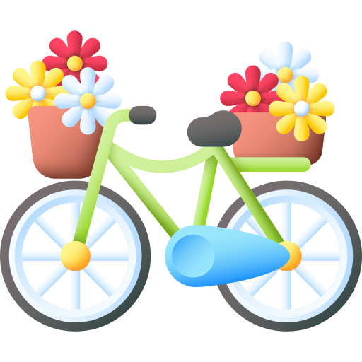 fahrrad 3D Color icon