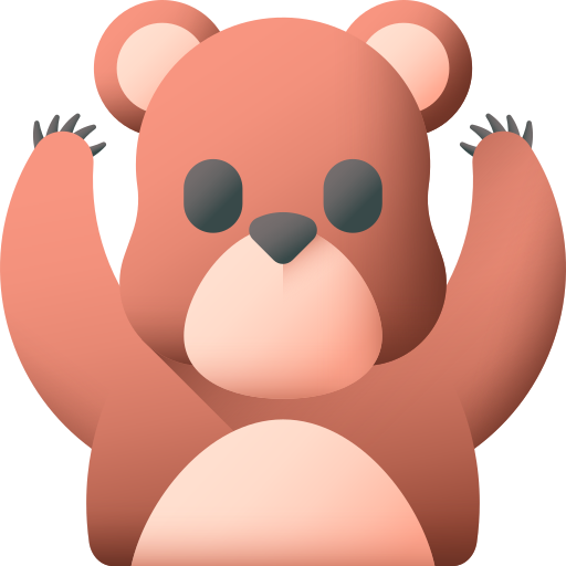 urso 3D Color Ícone