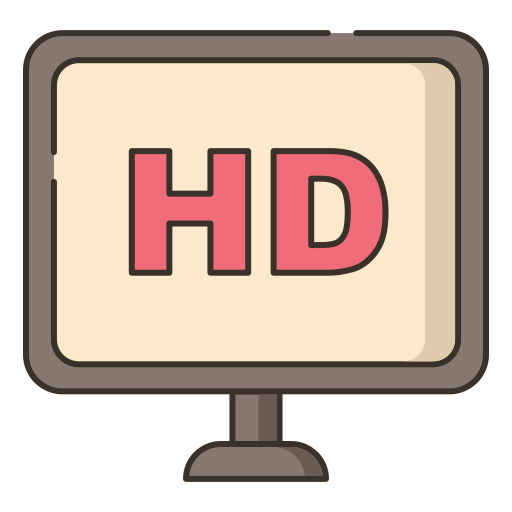 film hd Flaticons Lineal Color icona