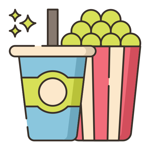 popcorn Flaticons Lineal Color icon