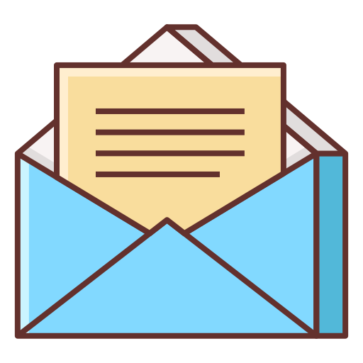 mail Flaticons Lineal Color icon