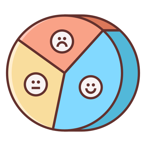 wykres kołowy Flaticons Lineal Color ikona