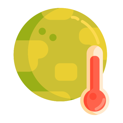 calentamiento global Flaticons Flat icono