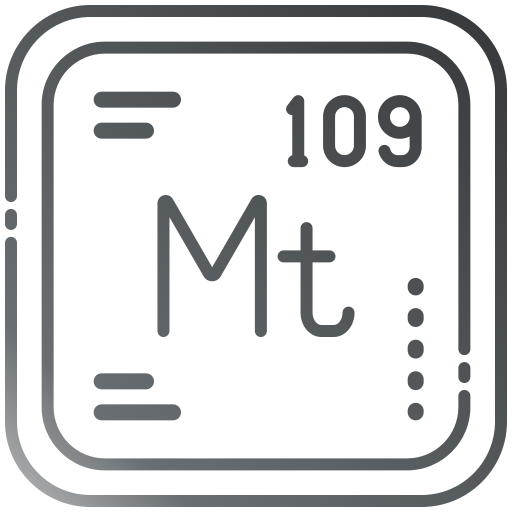 meitnerium Generic gradient outline icoon