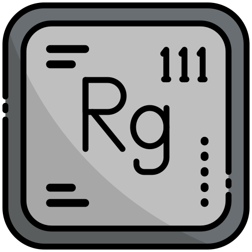röntgenium Generic color lineal-color icoon
