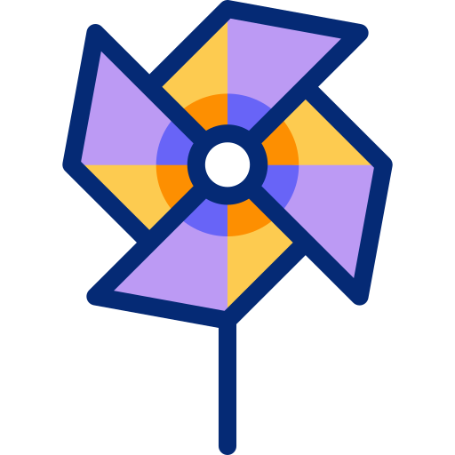 Ветряная мельница Basic Accent Lineal Color иконка