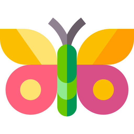 papillon Basic Straight Flat Icône