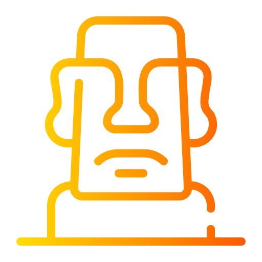 Moai Generic gradient outline icon