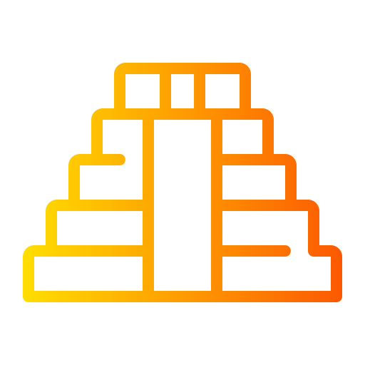 piramide maya Generic gradient outline icona