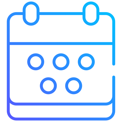 カレンダー Generic gradient outline icon