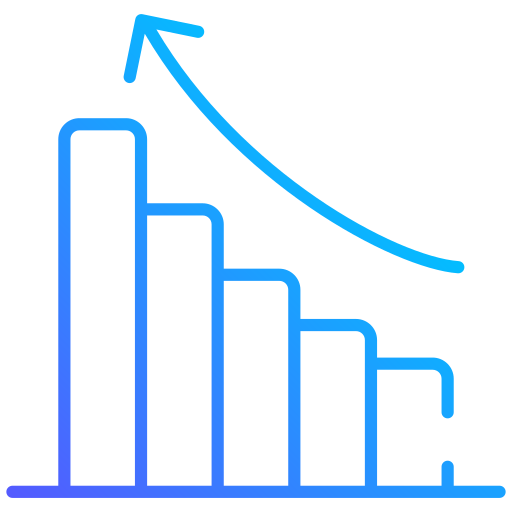 graph Generic gradient outline icon