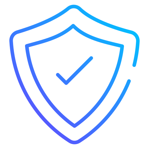 scudo di sicurezza Generic gradient outline icona