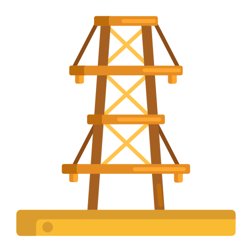 wieża transmisyjna Flaticons Flat ikona