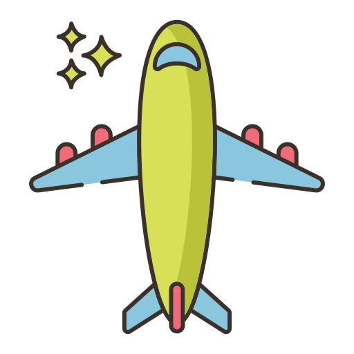 avion Flaticons Lineal Color Icône