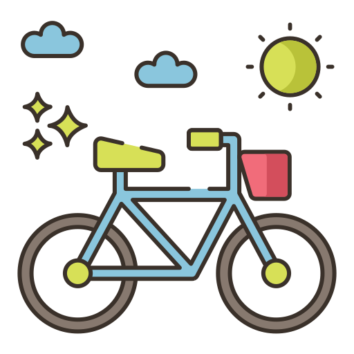 bicicleta Flaticons Lineal Color icono