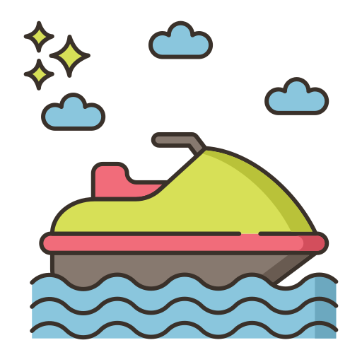 ボート Flaticons Lineal Color icon
