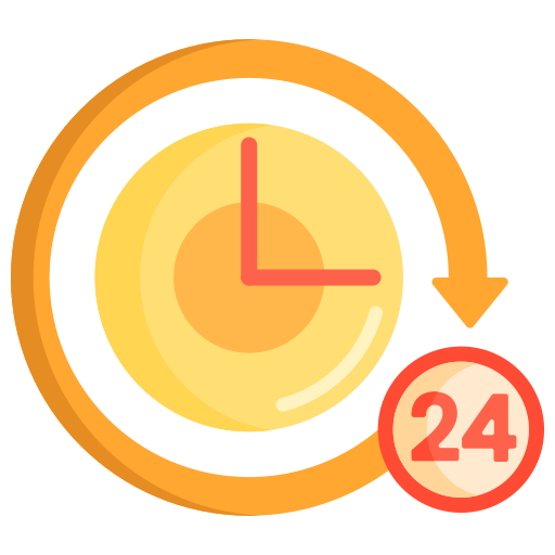 24 godziny Flaticons Flat ikona