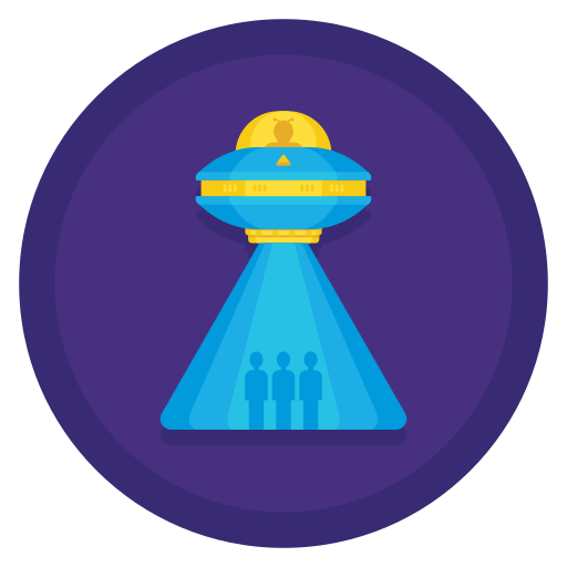 extraterrestre Flaticons Flat Circular icono