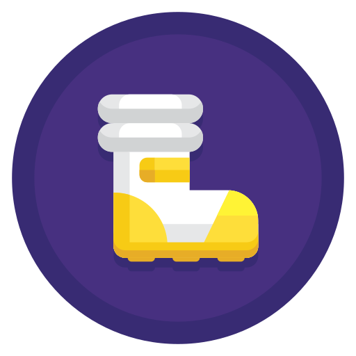 Boot Flaticons Flat Circular icon
