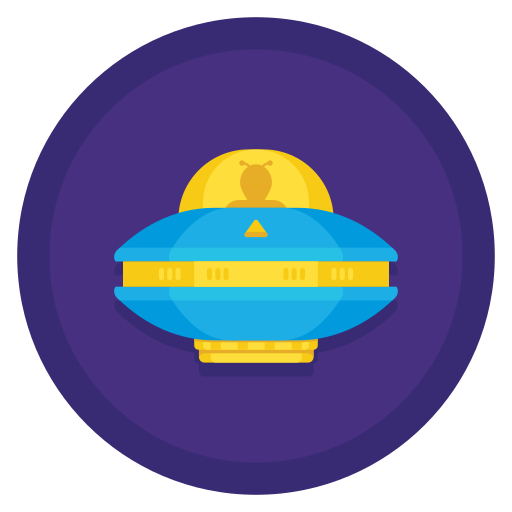 ufo Flaticons Flat Circular icon