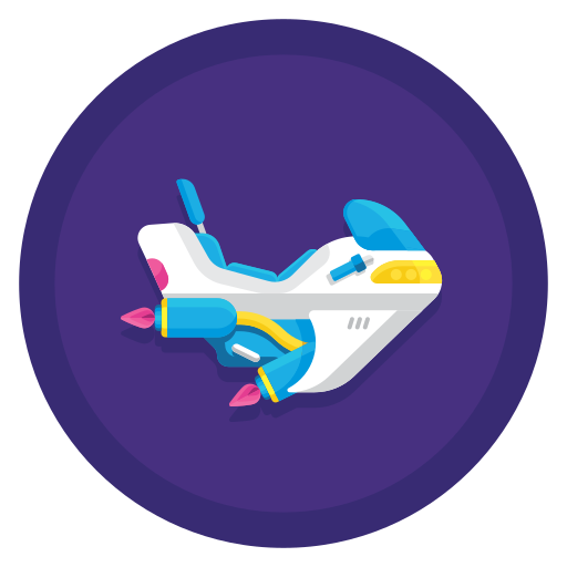 volador Flaticons Flat Circular icono