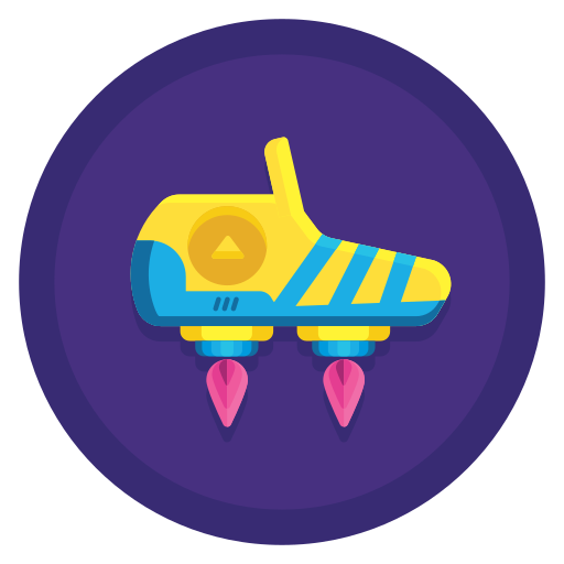 Flying shoe Flaticons Flat Circular icon