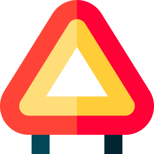 Triangle Basic Straight Flat icon