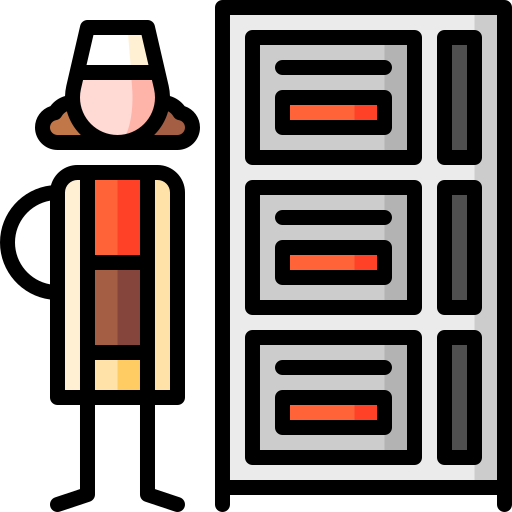 multi deck Puppet Characters Lineal Color icon