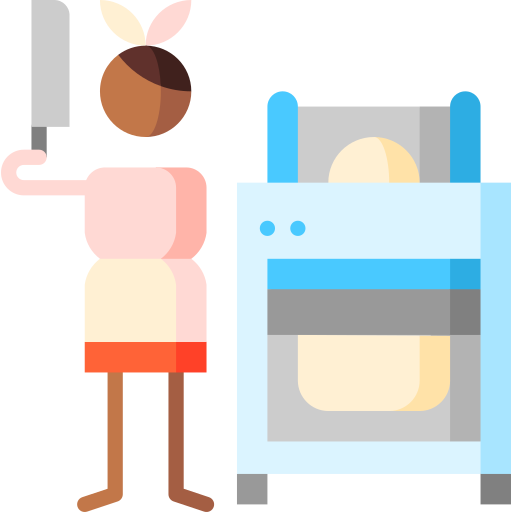 Dough sheeter Puppet Characters Flat icon