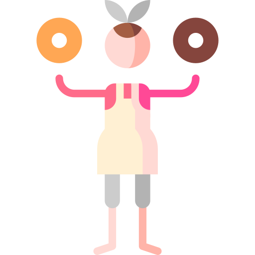 pączek Puppet Characters Flat ikona