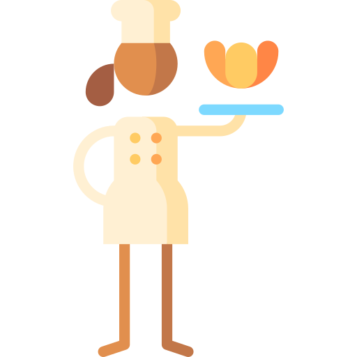Croissant Puppet Characters Flat icon