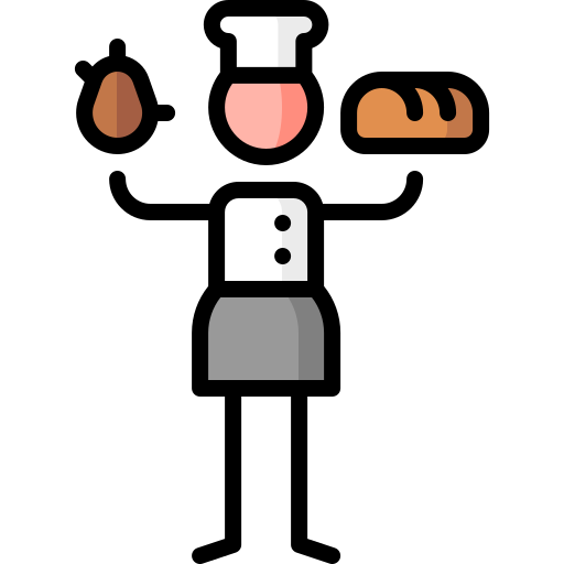 Potato bread Puppet Characters Lineal Color icon