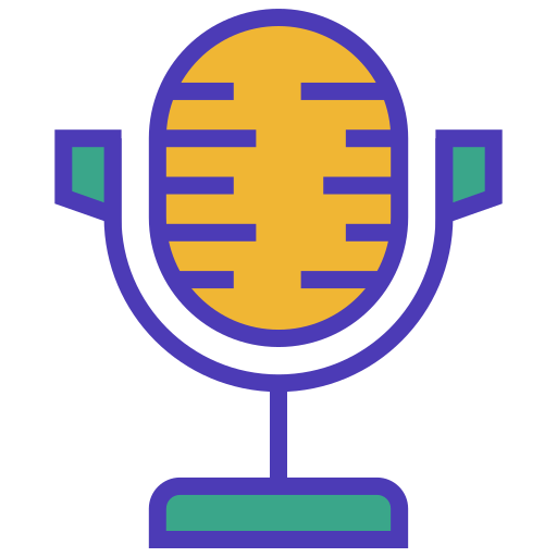 micrófono Berkahicon Lineal Color icono