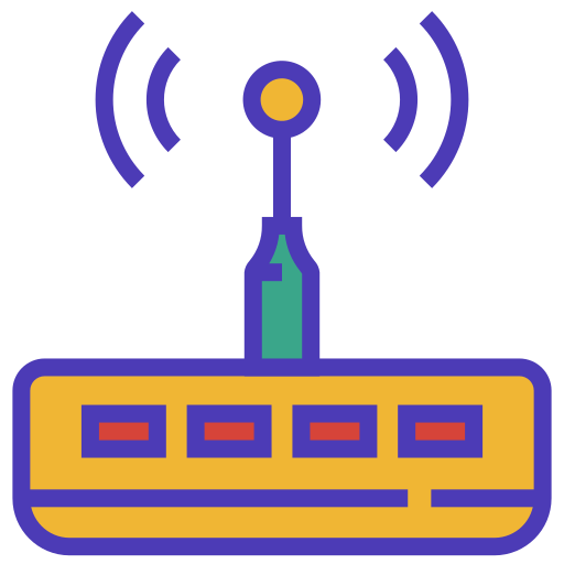 Wifi router Berkahicon Lineal Color icon