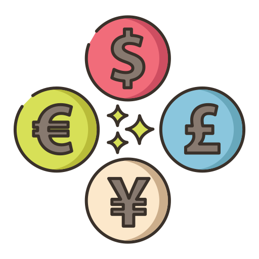 валюта Flaticons Lineal Color иконка