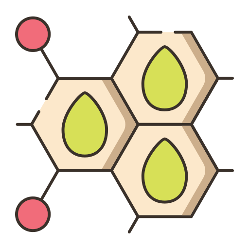 molekül Flaticons Lineal Color icon
