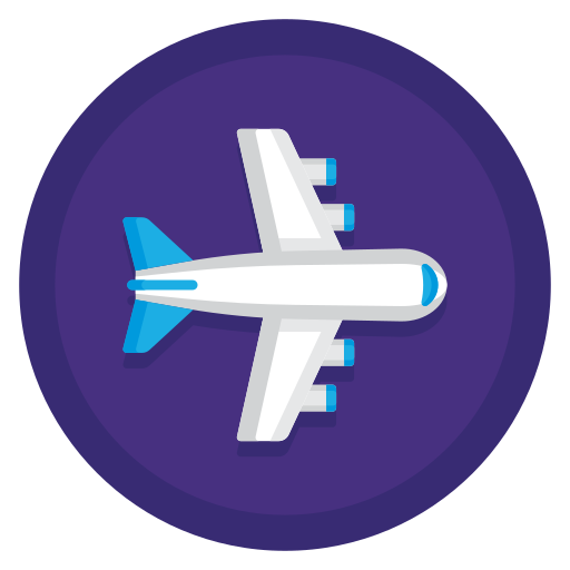 Air Freight Flaticons Flat Circular icon