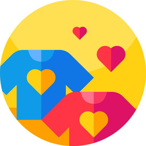 Couple Geometric Flat Circular Flat icon