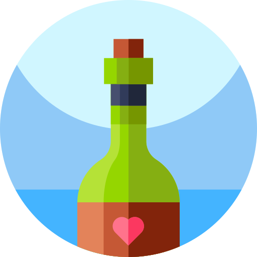 Wine Geometric Flat Circular Flat icon