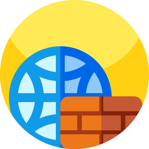 zapora ogniowa Geometric Flat Circular Flat ikona