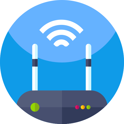 wifi Geometric Flat Circular Flat icoon
