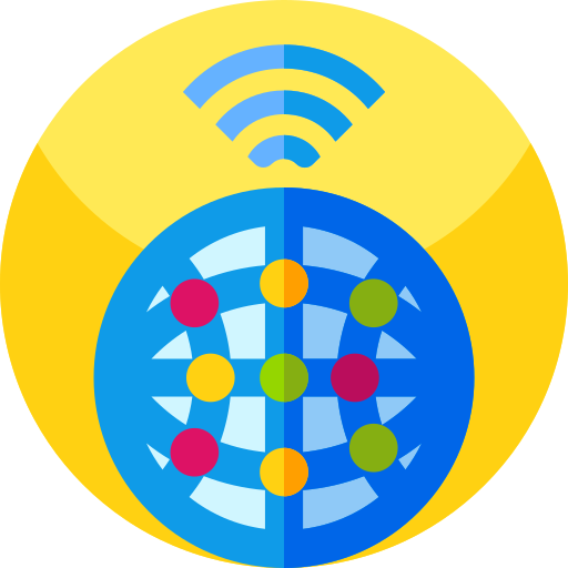 Network Geometric Flat Circular Flat icon