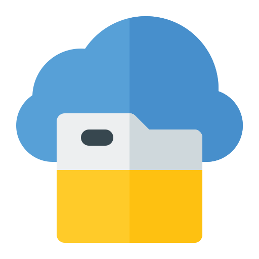 archiviazione cloud Berkahicon Flat icona