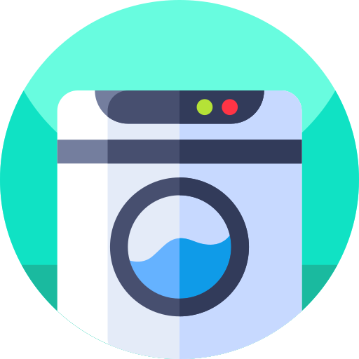 lavadora Geometric Flat Circular Flat icono