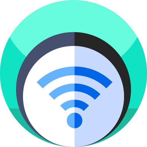 wi-fi Geometric Flat Circular Flat icon
