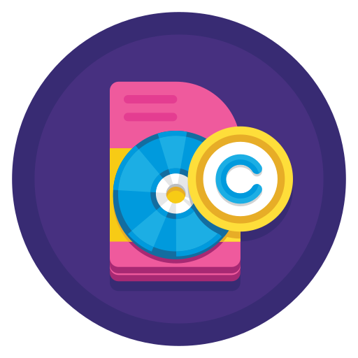 Copyright Flaticons Flat Circular icon